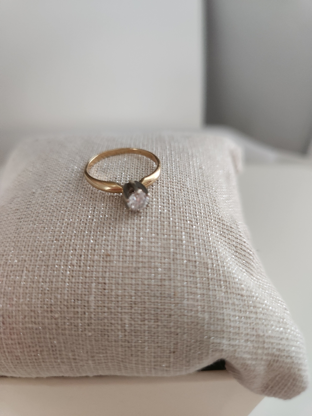Classic Gold Solitaire Diamond Ring
